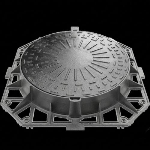 D400 Ductile Iron Round Manhole Cover and Frame 