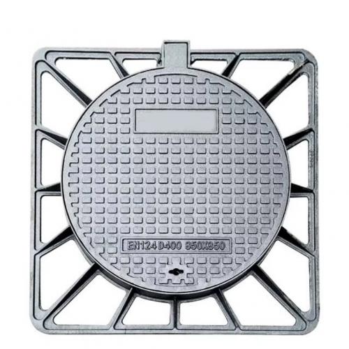 850mm Ductile Iron Square Manhole Cover EN124m for Roadways